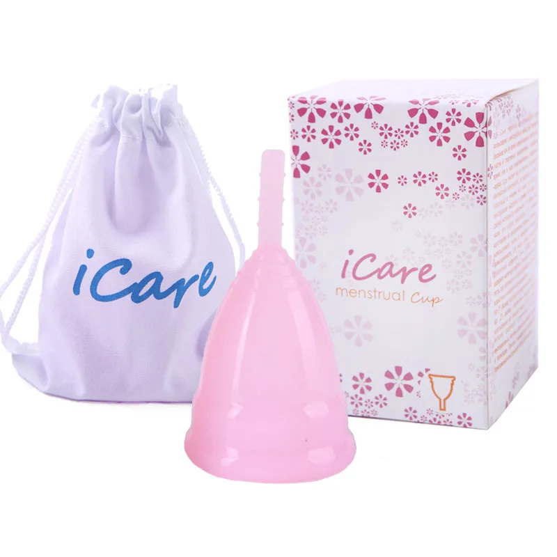 

iCare Feminine Hygiene Lady Cup Menstrual Cup First Period Cup Kit Medical Grade Silicone For Women Menstruation Collector