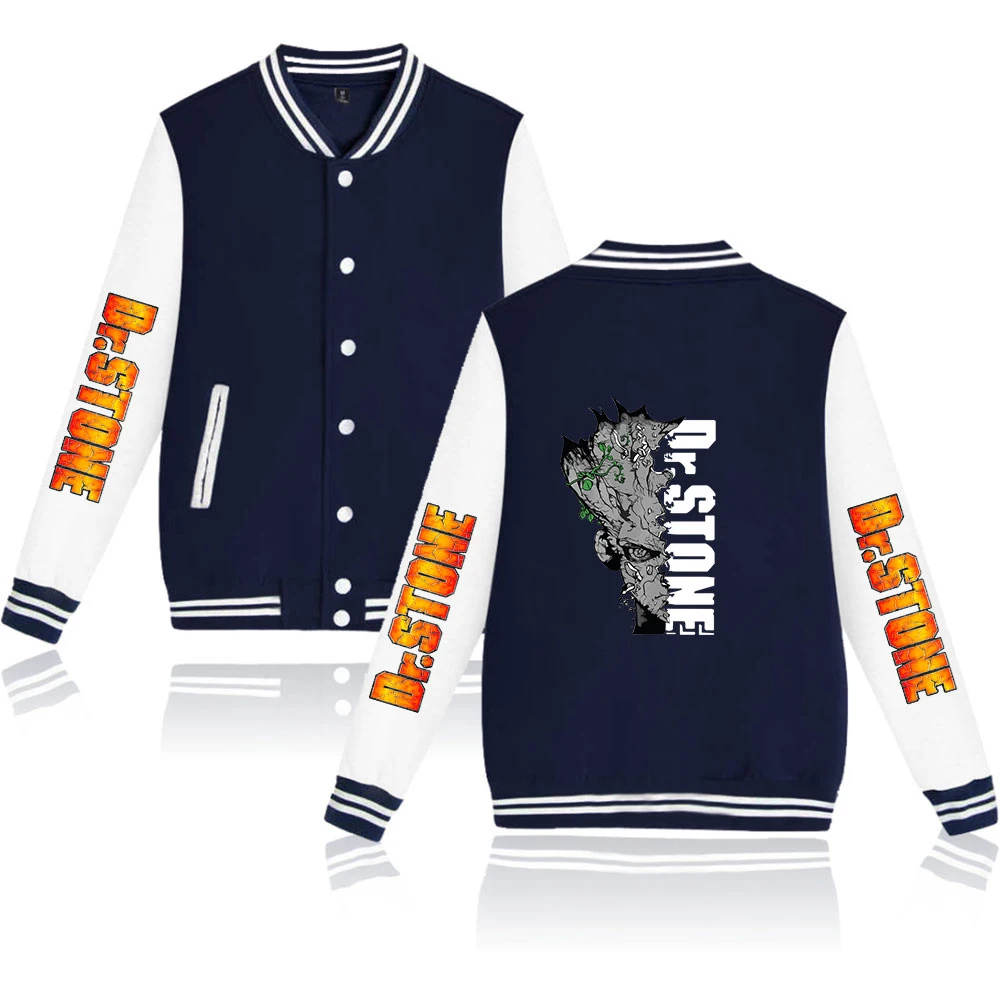 Dr.stone Hip Hop Jacket Sportswear Baseball Uniform Coat Fashion Coat Harajuku College Style Bomber Jacket Women Men Oversize
Dr.stone Hip Hop Jacket Sportswear Baseball Uniform Coat Fashion Coat Harajuku College Style Bomber Jacket Women Men Oversize