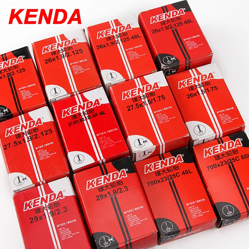 2PCS Kenda bicycle inner tube MTB road bike tire 26/27.5/29/700c Presta Schrader valve bicycle tire butyl rubber bicycle tire
2PCS Kenda bicycle inner tube MTB road bike tire 26/27.5/29/700c Presta Schrader valve bicycle tire butyl rubber bicycle tire