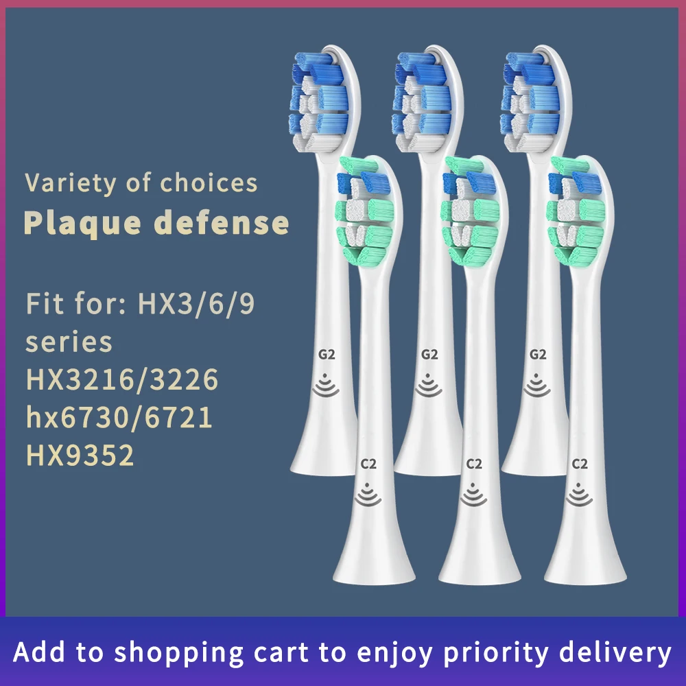 Toothbrush Head for Philips Sonicare Electric Toothbrush HX6064/HX6063/HX9023/HX9033/HX9362/HX3216/3226/HX6730HX3226HX6721
Toothbrush Head for Philips Sonicare Electric Toothbrush HX6064/HX6063/HX9023/HX9033/HX9362/HX3216/3226/HX6730HX3226HX6721