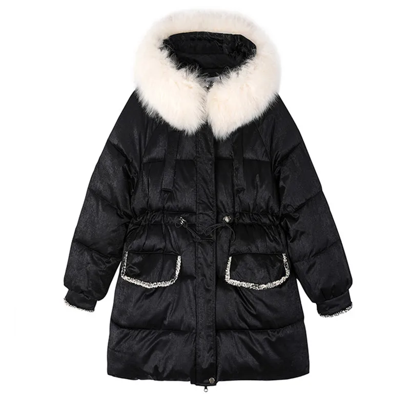 Down Cotton Jacket Women 2020 Winter New Fashion Coat big fur collar Warm Parka Bread Outerwear Female M307
Down Cotton Jacket Women 2020 Winter New Fashion Coat big fur collar Warm Parka Bread Outerwear Female M307