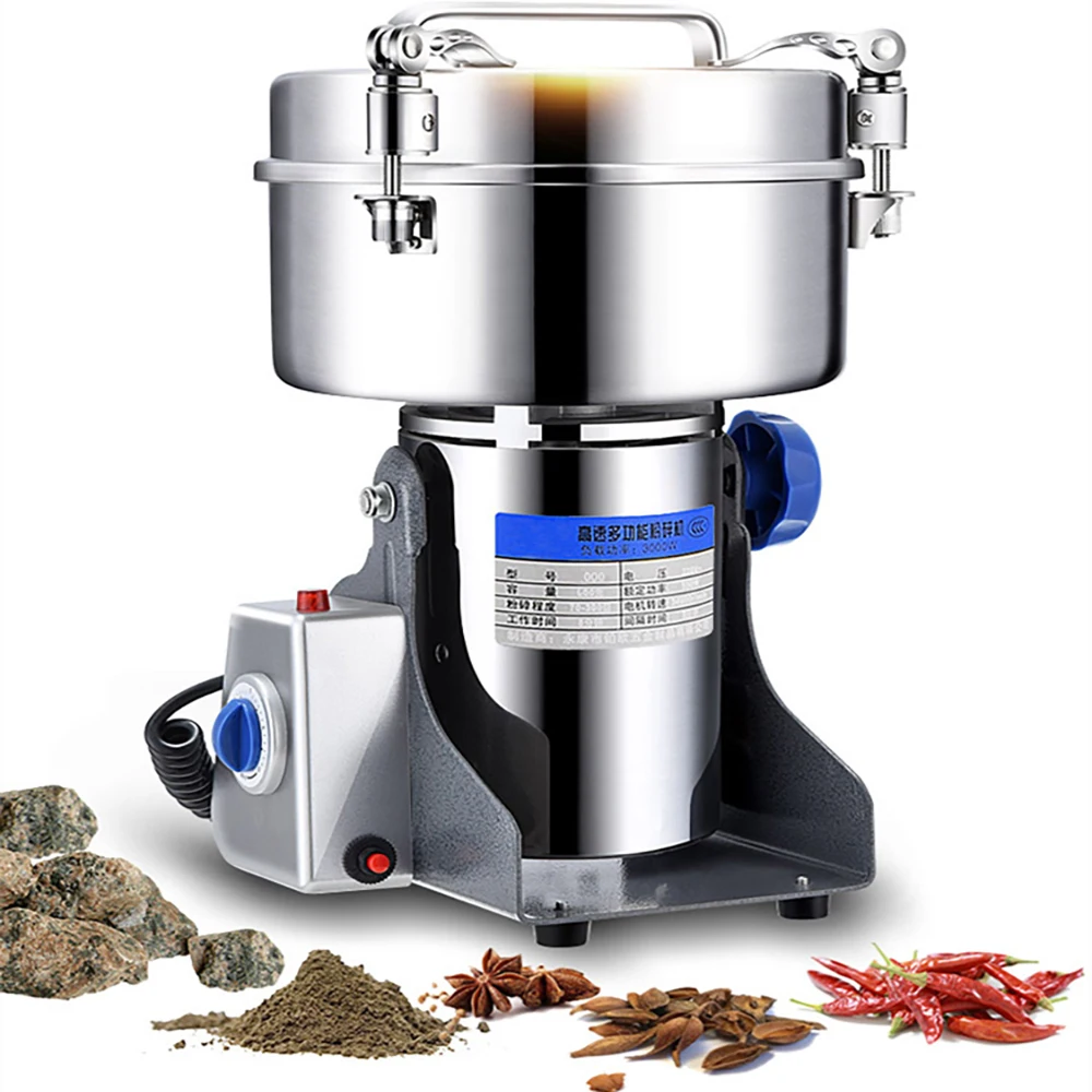 1000G Grinder Machine Grains Electric Herbal Coffee Powder Miller Dry Food High Speed Intelligent Spices Cereals Crusher 
1000G Grinder Machine Grains Electric Herbal Coffee Powder Miller Dry Food High Speed Intelligent Spices Cereals Crusher