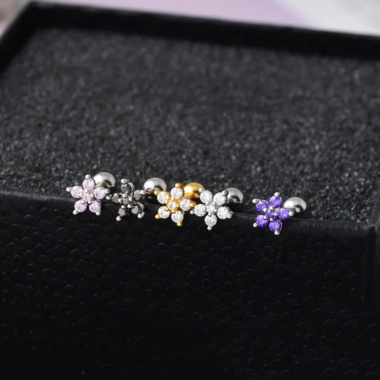 2pcs 316l Stainless Steel Tunnel Jewelry Black Pink Purple Crystal Ear Studs Helix Lobe Piercing Tragus Conch Cartilage Earring
2pcs 316l Stainless Steel Tunnel Jewelry Black Pink Purple Crystal Ear Studs Helix Lobe Piercing Tragus Conch Cartilage Earring