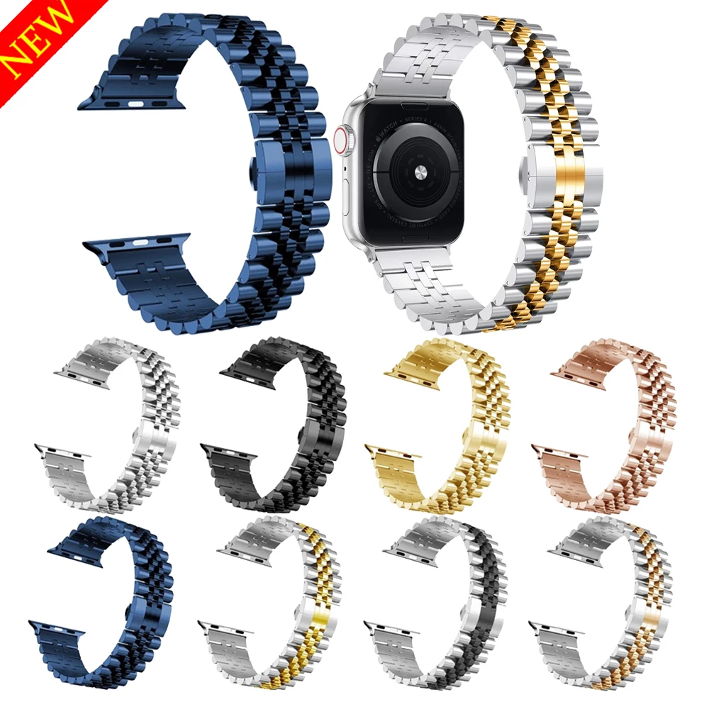 Metal Watchbands for Apple Watch Bands 6 5 4 3 2 1 SE Stainless Steel Colorful Watch Strap for iWatch 44mm 40 42 38 Accessories
Metal Watchbands for Apple Watch Bands 6 5 4 3 2 1 SE Stainless Steel Colorful Watch Strap for iWatch 44mm 40 42 38 Accessories