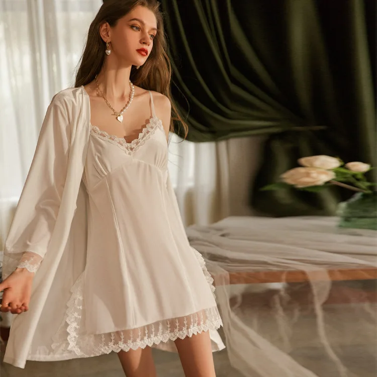 Autumn And Winter Lace Mesh Embroidery Temptation Suspender Nightdress Cotton Cup Home Clothes Sexy Golden Velvet Nightgown
Autumn And Winter Lace Mesh Embroidery Temptation Suspender Nightdress Cotton Cup Home Clothes Sexy Golden Velvet Nightgown