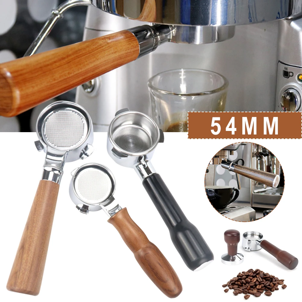 54mm Espresso Portafilter Stainless Steel Coffee Machine Handle Coffee Making Professional Tool (Filter Basket Included)
54mm Espresso Portafilter Stainless Steel Coffee Machine Handle Coffee Making Professional Tool (Filter Basket Included)