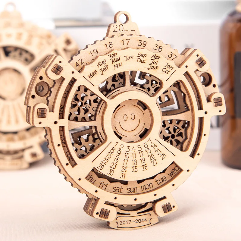 3D Wood Machinery Puzzle Perpetual Calendar Ornament DIY Wood Crafts Jigsaw Model Games Kits Assembly Toy Gift Home Decor Modern
3D Wood Machinery Puzzle Perpetual Calendar Ornament DIY Wood Crafts Jigsaw Model Games Kits Assembly Toy Gift Home Decor Modern