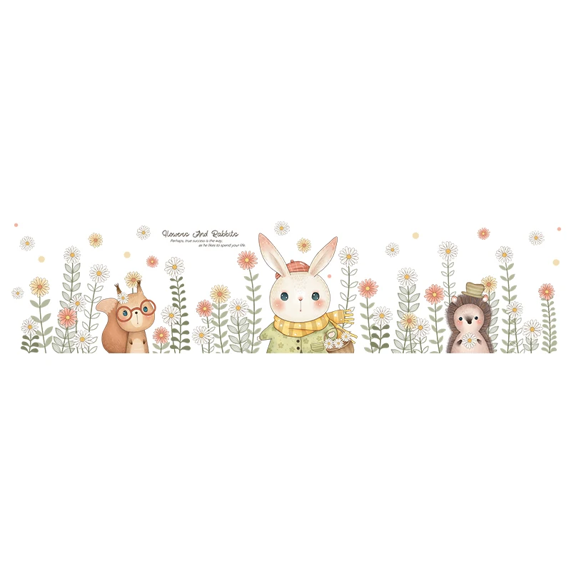 Cute Rabbit Flowers Wall Stickers Kids Room Bedroom Decor Vinly Wallpaper Nursery Decoration Wall Decals Wallstickers Art
Cute Rabbit Flowers Wall Stickers Kids Room Bedroom Decor Vinly Wallpaper Nursery Decoration Wall Decals Wallstickers Art
