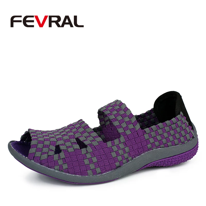 FEVRAL Brand Woman Shoes Woman Summer Breathable Loafers Slip-on Casual Shoes Ultralight Flats Shoes New Soft Hand-woven Shoes
FEVRAL Brand Woman Shoes Woman Summer Breathable Loafers Slip-on Casual Shoes Ultralight Flats Shoes New Soft Hand-woven Shoes