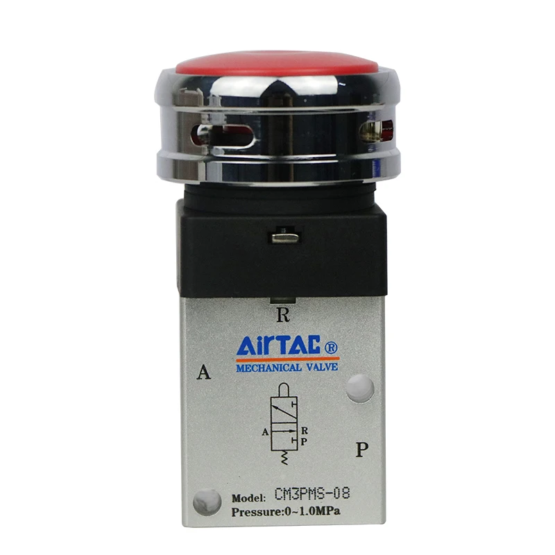AirTAC Mushroom Head Button Mechanical Valve CM3PMS-05/M5/06/08 Switch Air Control Valve
AirTAC Mushroom Head Button Mechanical Valve CM3PMS-05/M5/06/08 Switch Air Control Valve
