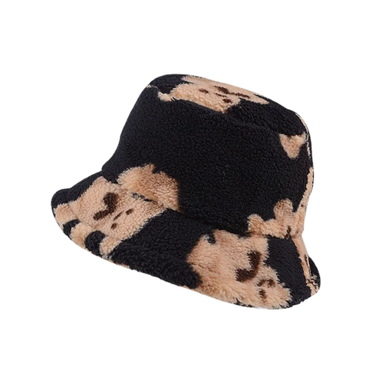 Russian Bear Cartoon Lamb Wool Bucket Hat Women Men Winter Streetwear Outdoor Ladies Khaki White Black Hats Fisherman Cap Helmet
Russian Bear Cartoon Lamb Wool Bucket Hat Women Men Winter Streetwear Outdoor Ladies Khaki White Black Hats Fisherman Cap Helmet