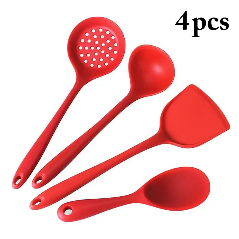 4pcs Kitchen Silicone Non-stick Cooking Spoon Spatula Ladle Utensils Dinnerware Set Cooking Tools Accessories Supplies Tools
4pcs Kitchen Silicone Non-stick Cooking Spoon Spatula Ladle Utensils Dinnerware Set Cooking Tools Accessories Supplies Tools