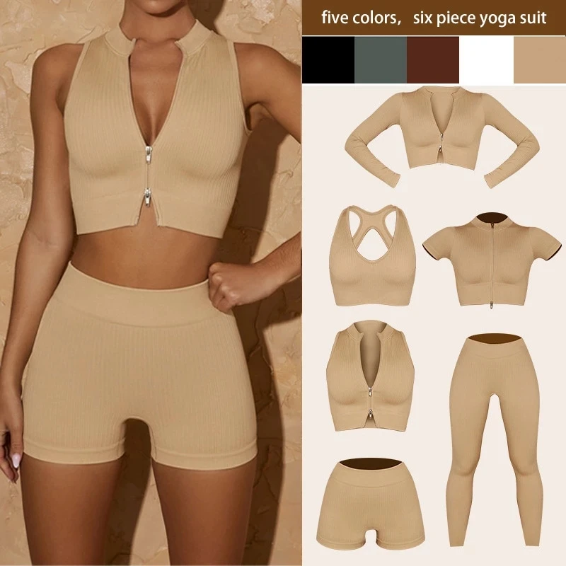 New Seamless Yoga Set Workout Clothes For Women Two Piece Sportwear Women Set Running Fitness Gym Suit Shirt Shorts Tracksuit
New Seamless Yoga Set Workout Clothes For Women Two Piece Sportwear Women Set Running Fitness Gym Suit Shirt Shorts Tracksuit