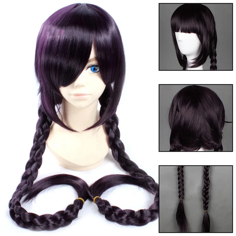 1pcs 90CM Danganronpa Dangan-Ronpa Toko Fukawa Fashion Assassin Kama Hair Long Cosplay Two Dice Braid Purple Costume Wigs
1pcs 90CM Danganronpa Dangan-Ronpa Toko Fukawa Fashion Assassin Kama Hair Long Cosplay Two Dice Braid Purple Costume Wigs