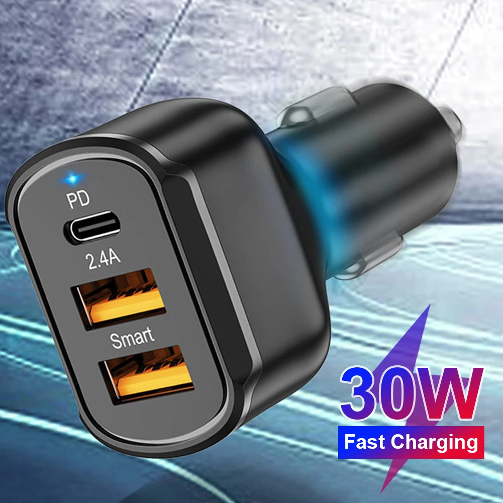 12V 24V Dual USB Car Fast Charger PD Type-C 30W Fast Charging Universal Car USB Charger Lighter Adapter for iPhone Huawei Xiaomi
12V 24V Dual USB Car Fast Charger PD Type-C 30W Fast Charging Universal Car USB Charger Lighter Adapter for iPhone Huawei Xiaomi