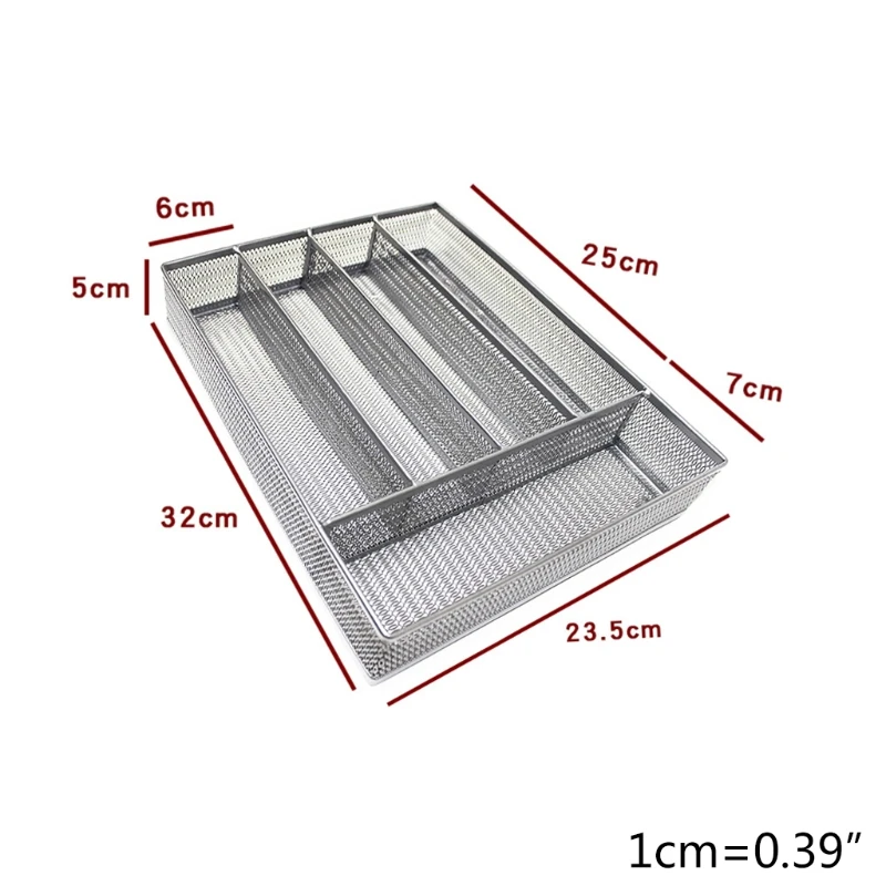 5 Compartment Mesh Cutlery Drawer Tray -Kitchen Organization/Silverware Storage Kitchen Utensil Flatware Tray,12.5x9.6''
5 Compartment Mesh Cutlery Drawer Tray -Kitchen Organization/Silverware Storage Kitchen Utensil Flatware Tray,12.5x9.6''