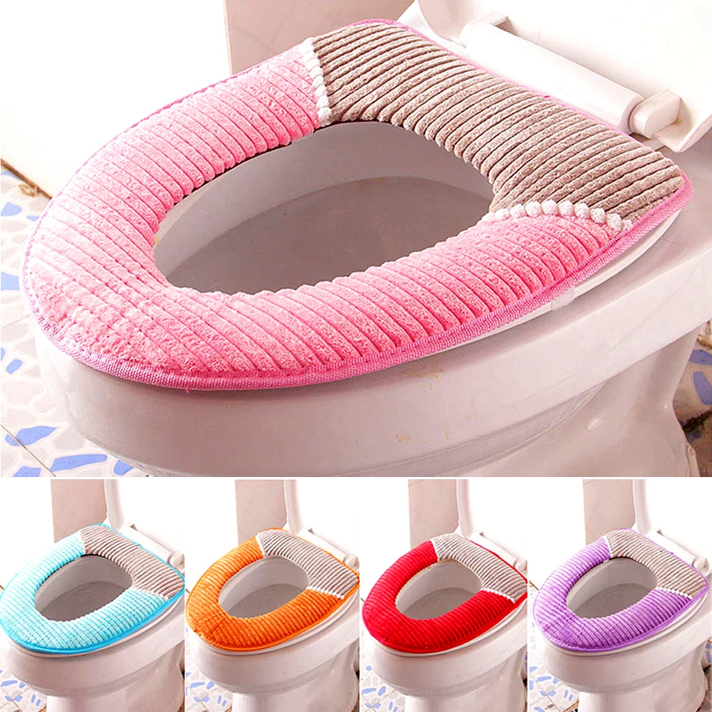 1Pcs Warm Padded Toilet Seat Corduroy Autumn and Winter Waterproof PU Stripe Seat Pad Sticky Thick Toilet Pad
1Pcs Warm Padded Toilet Seat Corduroy Autumn and Winter Waterproof PU Stripe Seat Pad Sticky Thick Toilet Pad