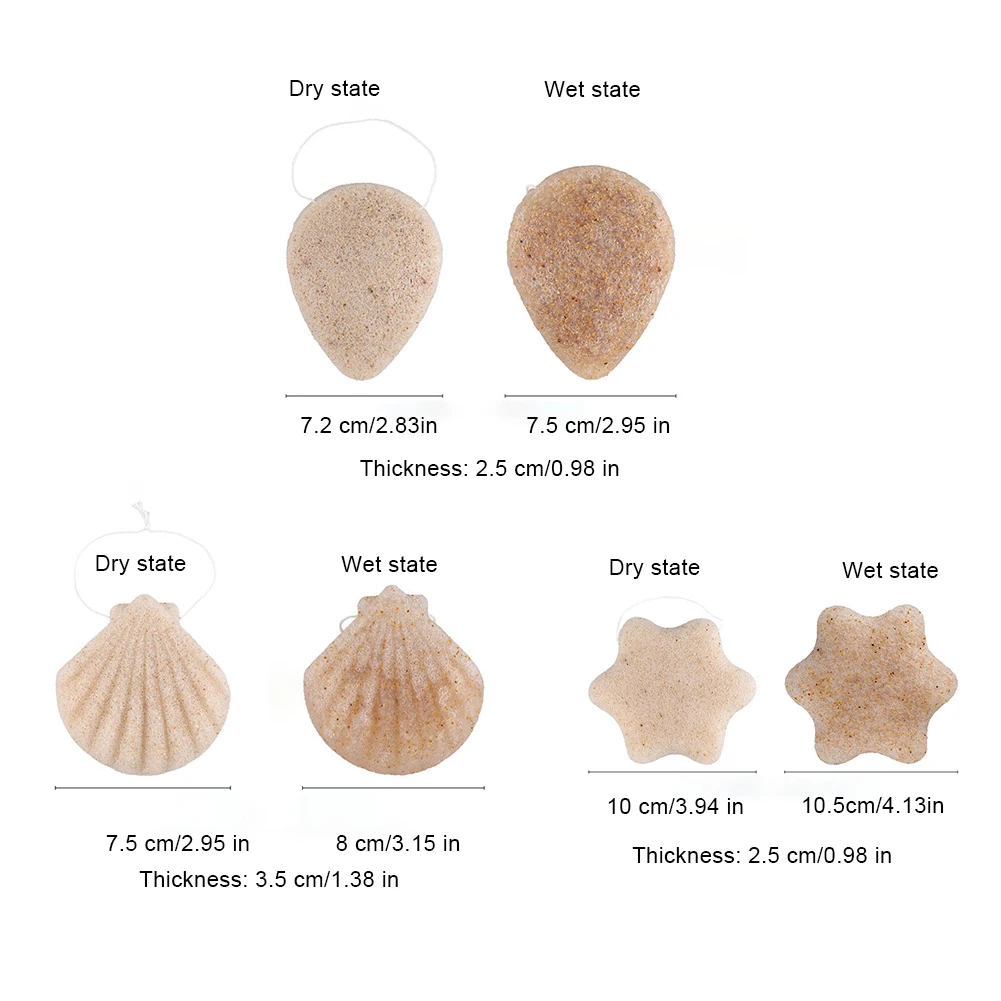 3pcs Exfoliator Cleanse Konjac Sponge Natural Konjac Puff Face Wash Cleaning Sponge Makeup Konjac Exfoliating Sponge
3pcs Exfoliator Cleanse Konjac Sponge Natural Konjac Puff Face Wash Cleaning Sponge Makeup Konjac Exfoliating Sponge