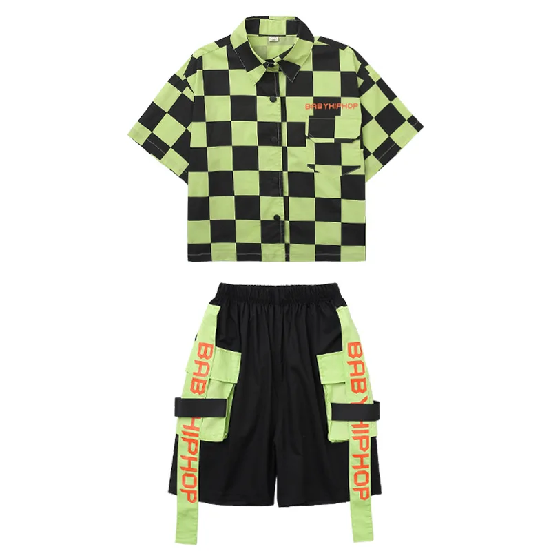 Kid Hip Hop Clothing Oversized Checkered T Shirt Top Streetwear Summer Cargo Shorts for Girl Boy Jazz Dance Costume Set Clothes
Kid Hip Hop Clothing Oversized Checkered T Shirt Top Streetwear Summer Cargo Shorts for Girl Boy Jazz Dance Costume Set Clothes