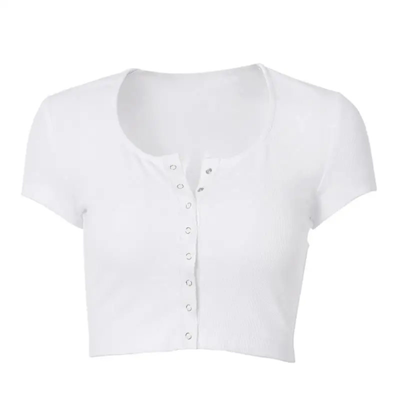 2021 Summer New Street Hipster European and American Cardigan Short Sleeve Round Neck Slim Fit Women's T-shirt
2021 Summer New Street Hipster European and American Cardigan Short Sleeve Round Neck Slim Fit Women's T-shirt