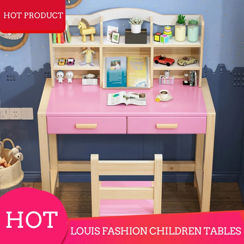 Louis Fashion Children Tables solid wood learning table household desk suit simple primary school
Louis Fashion Children Tables solid wood learning table household desk suit simple primary school