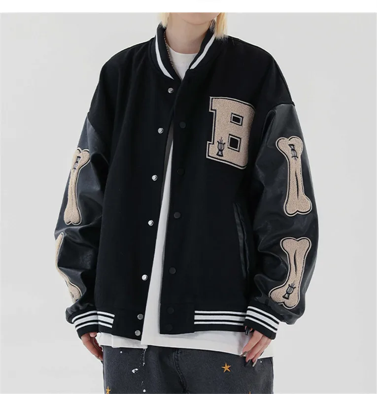 Men's new fashion jacket ladies jacket men's Harajuku street style bomber jacket men's baseball jacket
Men's new fashion jacket ladies jacket men's Harajuku street style bomber jacket men's baseball jacket