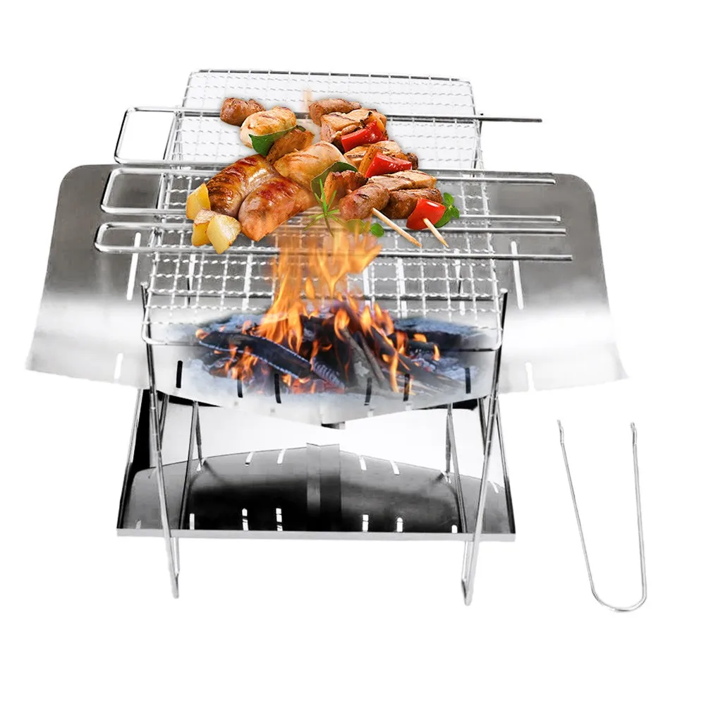 Folding Outdoor Camping Campfire Wood Fire Stove Ultralight BBQ Cooking Stoves Stainless Steel Folding Barbecue Cooking Grill
Folding Outdoor Camping Campfire Wood Fire Stove Ultralight BBQ Cooking Stoves Stainless Steel Folding Barbecue Cooking Grill