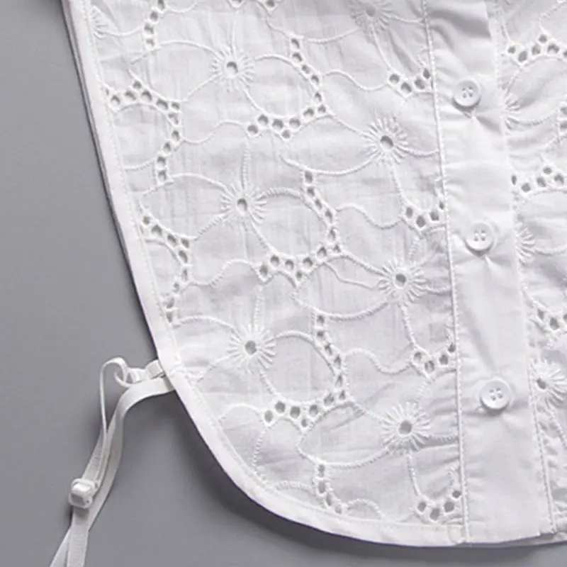 Sweater Accessory Hollow Out Embroidery Petal Floral Lace Fake Stand Collar Princess Vintage Cotton Half-Shirt Blouse
Sweater Accessory Hollow Out Embroidery Petal Floral Lace Fake Stand Collar Princess Vintage Cotton Half-Shirt Blouse