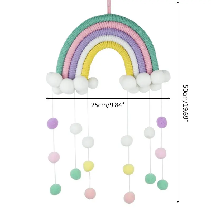 1 Nordic Rainbow Handmade Weaving Ornament Kids Room Wall Hanging Home Decoration
1 Nordic Rainbow Handmade Weaving Ornament Kids Room Wall Hanging Home Decoration