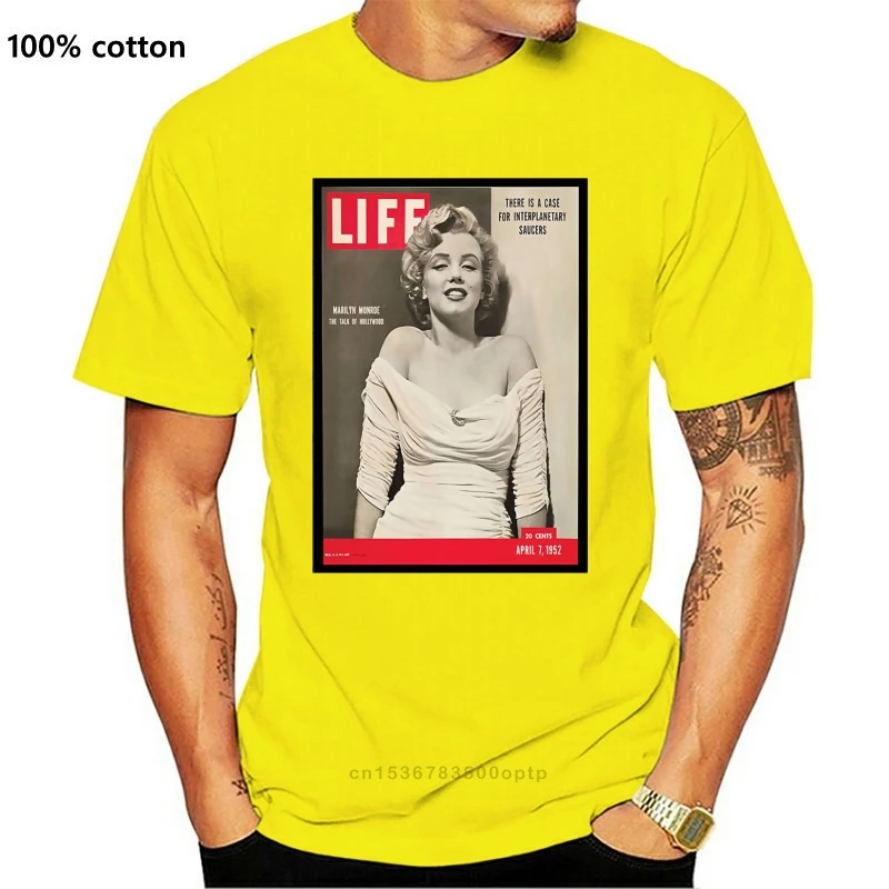 Новая Винтажная хипстерская Ретро футболка Marilyn Monroe Life журнал 50-х годов унисекс 1364 модная футболка
Новая Винтажная хипстерская Ретро футболка Marilyn Monroe Life журнал 50-х годов унисекс 1364 модная футболка