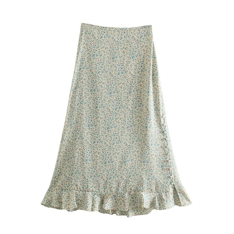 Floral Print Midi Skirt Women Casual High Waist A Line Zipper Hem Ruffle Skirts Summer Vintage Chic Ruched Beach Skirts 2021 New
Floral Print Midi Skirt Women Casual High Waist A Line Zipper Hem Ruffle Skirts Summer Vintage Chic Ruched Beach Skirts 2021 New