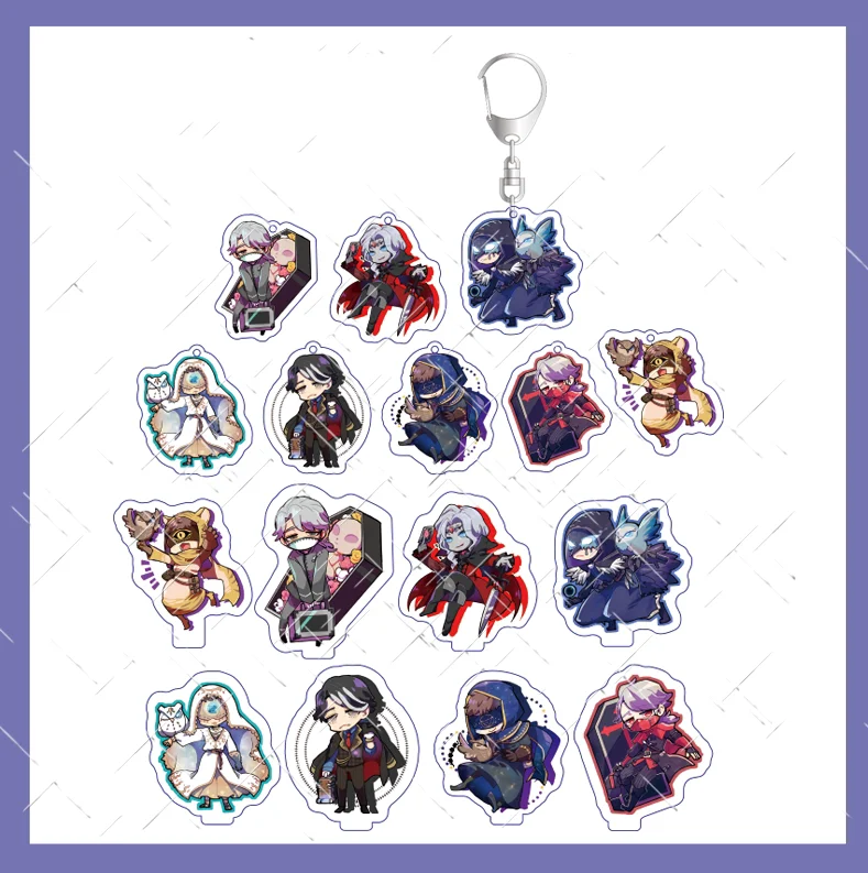 NEW Acrylic Charm Keychains Game Identity V Emma Woods Willa Nair Aesop Carl Cartoon Itabag Pendant Key Ring Toy Collection
NEW Acrylic Charm Keychains Game Identity V Emma Woods Willa Nair Aesop Carl Cartoon Itabag Pendant Key Ring Toy Collection