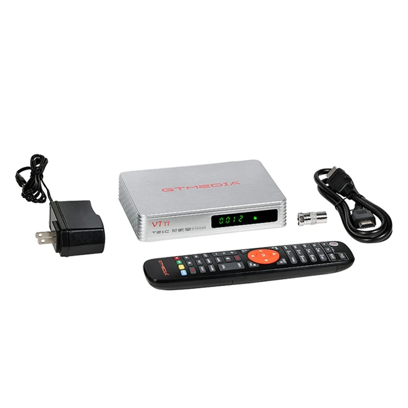 GTMEDIA V7TT TV Box Receiver DVB-T/T2/DVB-C/J.83B H.265 HEVC 10Bit Decoder Full HD 1080P Satellite Receiver 
GTMEDIA V7TT TV Box Receiver DVB-T/T2/DVB-C/J.83B H.265 HEVC 10Bit Decoder Full HD 1080P Satellite Receiver