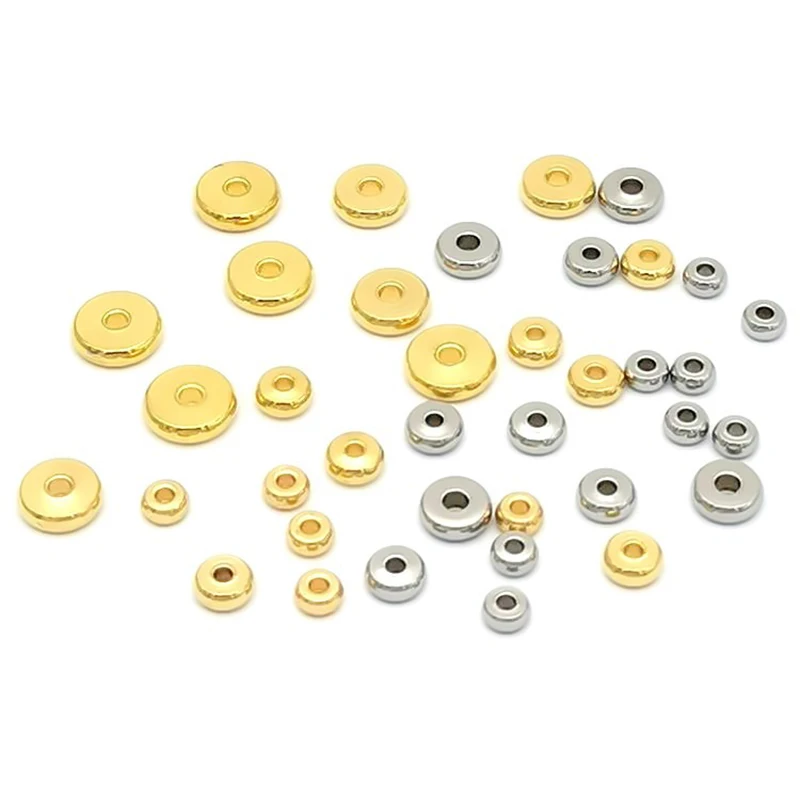 30-20pcs 4 5 6 7 8 10mm Gold Stainless Steel Spacer Bead Flat Round Disc Loose Beads for Jewelry Making DIY Bracelet Accessories
30-20pcs 4 5 6 7 8 10mm Gold Stainless Steel Spacer Bead Flat Round Disc Loose Beads for Jewelry Making DIY Bracelet Accessories