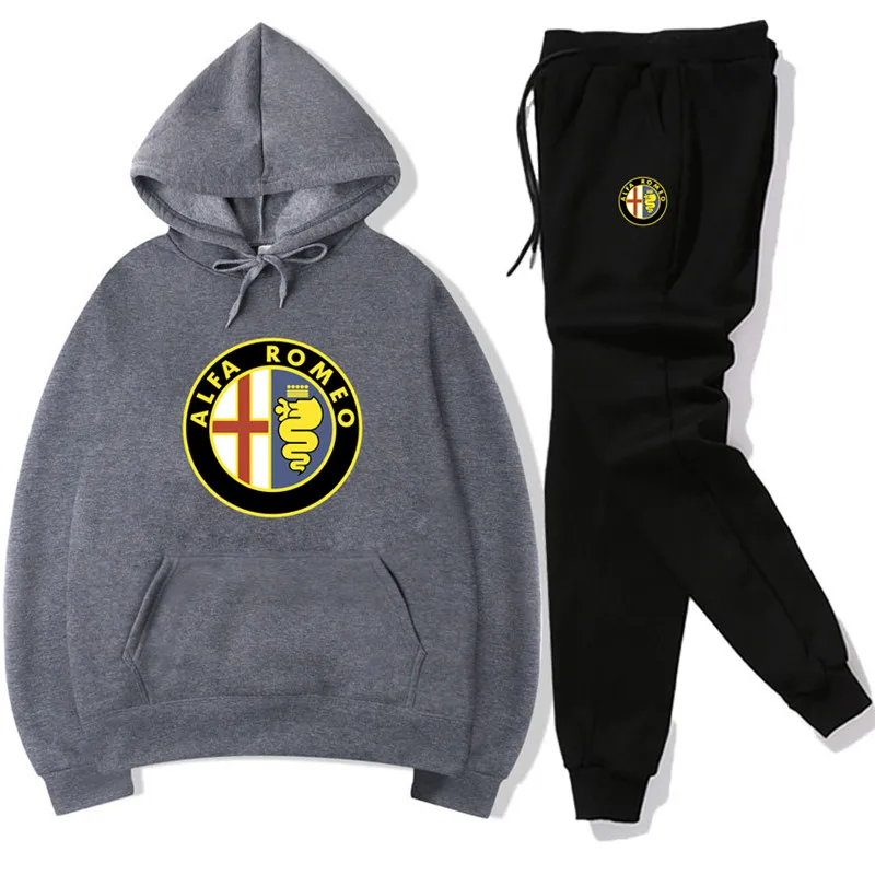 Alfa Romeo car logo brand hot sale sports hoodie men's hoodie + pants suit men and women street sports casual wear
Alfa Romeo car logo brand hot sale sports hoodie men's hoodie + pants suit men and women street sports casual wear