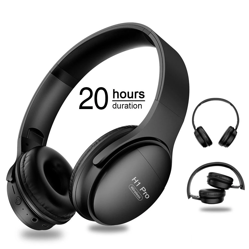 Профессиональные складные наушники H1 Pro, Беспроводные стереонаушники с поддержкой Bluetooth, большие наушники с микрофоном и поддержкой TF-карты
Профессиональные складные наушники H1 Pro, Беспроводные стереонаушники с поддержкой Bluetooth, большие наушники с микрофоном и поддержкой TF-карты