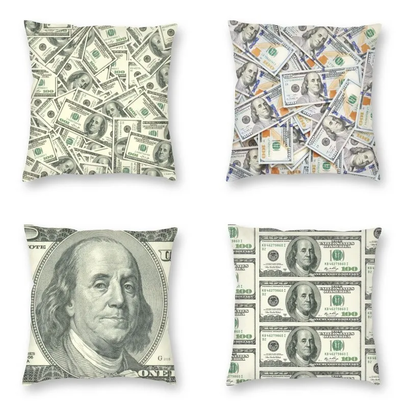 US American Dollar Bill Gift Cushion Cover 40x40cm Home Decor Printing Money Pattern Throw Pillow Case for Sofa Double-sided
US American Dollar Bill Gift Cushion Cover 40x40cm Home Decor Printing Money Pattern Throw Pillow Case for Sofa Double-sided