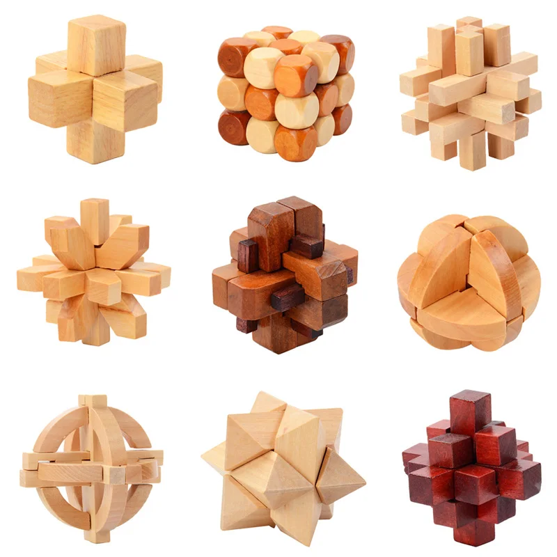 IQ Brain Teaser Kong Ming Lock Lu Ban Lock 3D Wooden Interlocking Burr Puzzles Game Toy For Adults Kids
IQ Brain Teaser Kong Ming Lock Lu Ban Lock 3D Wooden Interlocking Burr Puzzles Game Toy For Adults Kids
