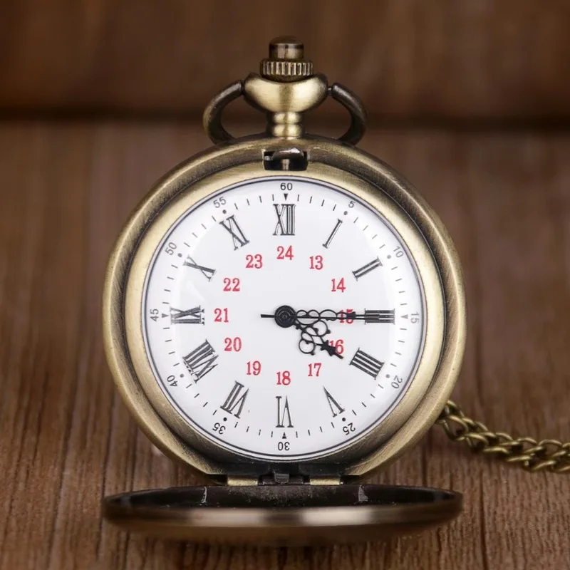 Men's Bronze Engraved Pocket Watches Roman Numeral Quartz Bracelet Unique Chain Christmas Birthday Gift
Men's Bronze Engraved Pocket Watches Roman Numeral Quartz Bracelet Unique Chain Christmas Birthday Gift