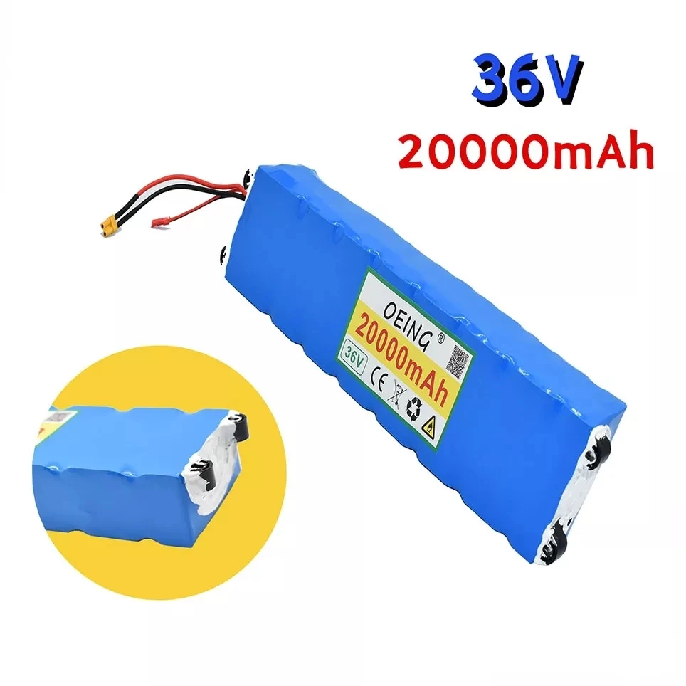 36V 20Ah 18650 lithium battery pack 10S3P 20000mah 250W-500W Same port 42V Electric Scooter M365 ebike Power Battery with BMS
36V 20Ah 18650 lithium battery pack 10S3P 20000mah 250W-500W Same port 42V Electric Scooter M365 ebike Power Battery with BMS