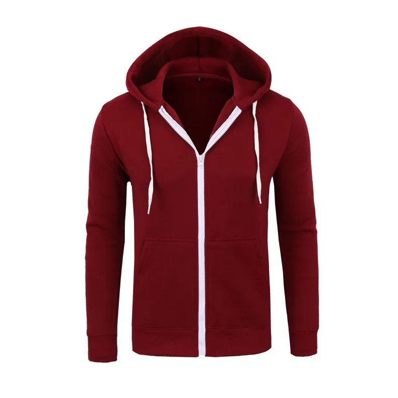 Sweatshirt Men Zipper Hoodie Jacket Men's Solid Cardigan Hooded Coat
Sweatshirt Men Zipper Hoodie Jacket Men's Solid Cardigan Hooded Coat