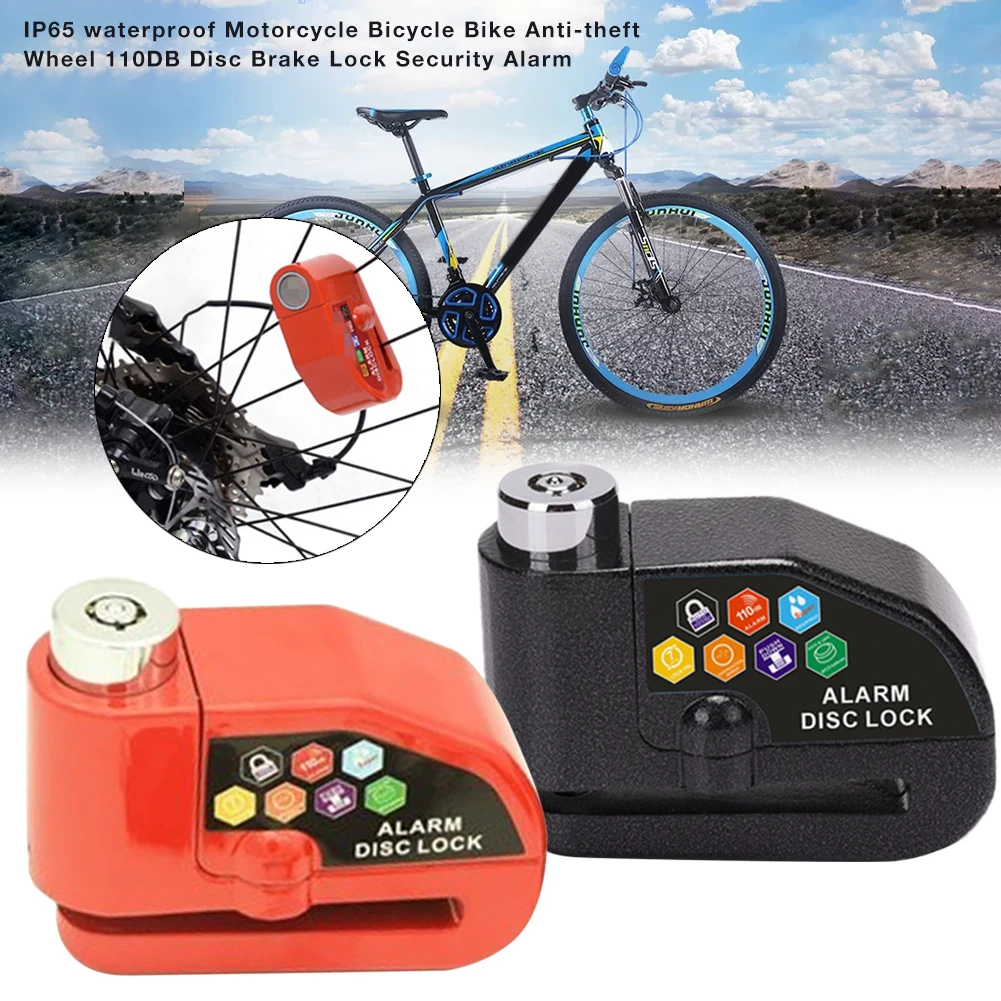 Motorcycle Electric Car Anti-Theft Safety Alarm Lock IP65 Waterproof Bicycle Bike Wheel 110DB Disc Brake Lock Security Alarm
Motorcycle Electric Car Anti-Theft Safety Alarm Lock IP65 Waterproof Bicycle Bike Wheel 110DB Disc Brake Lock Security Alarm