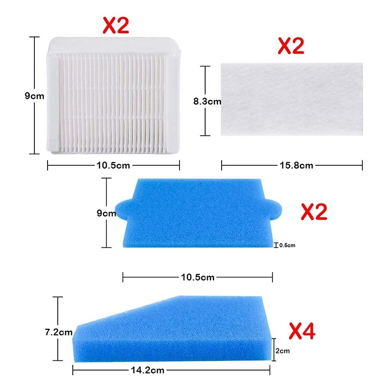 Accessories 2 Pcs HEPA Filter Vacuum Cleaner Filter Replacement Filter Set Spare Parts for Thomas, Filter Set 99
Accessories 2 Pcs HEPA Filter Vacuum Cleaner Filter Replacement Filter Set Spare Parts for Thomas, Filter Set 99