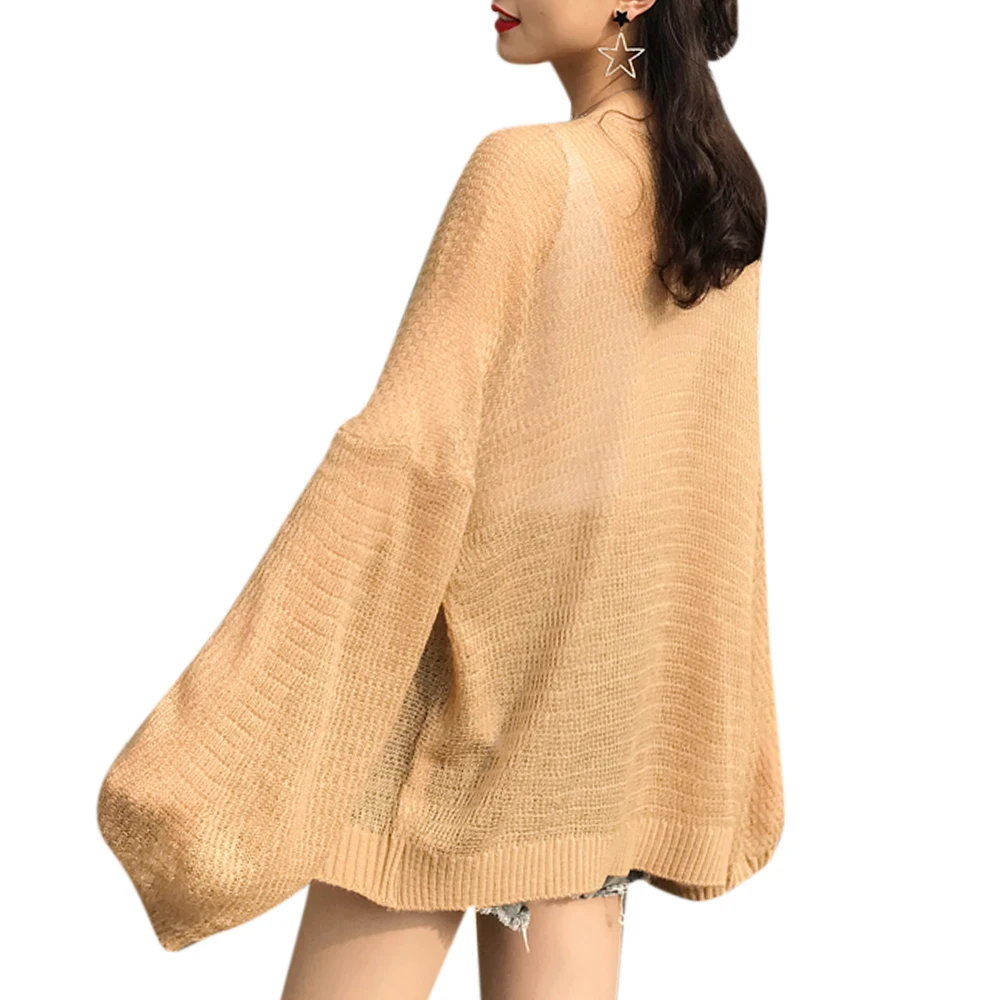 Autumn Thin cardigan Female Knitted Sweater Women Solid Open Stitch Loose Knitwear Cardigan for Women Clothing
Autumn Thin cardigan Female Knitted Sweater Women Solid Open Stitch Loose Knitwear Cardigan for Women Clothing