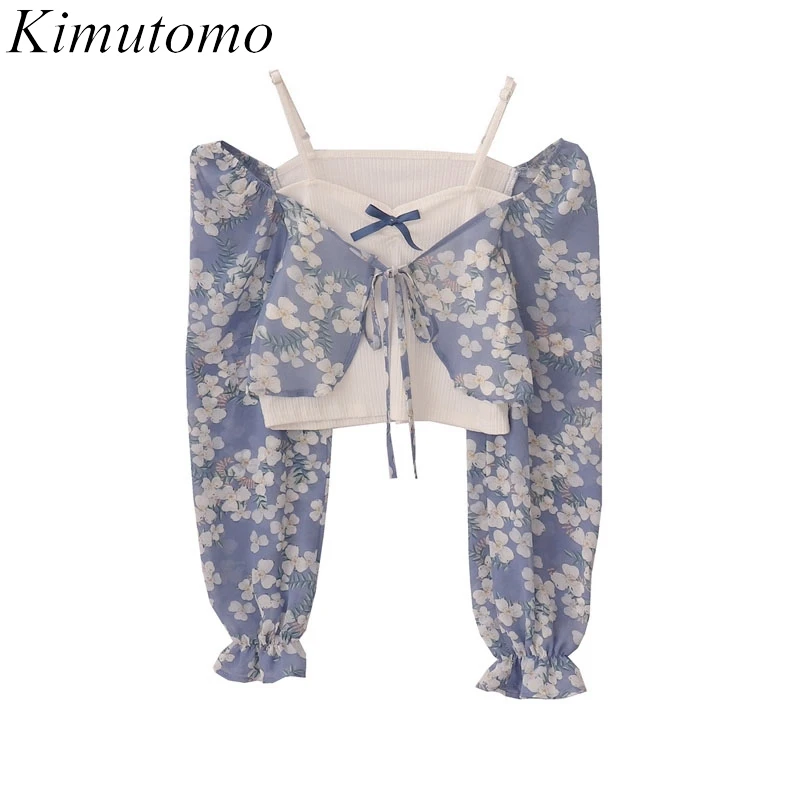 Повседневная Цветочная блузка Kimutomo, Женская Корейская имитация двух частей, с длинным рукавом, на шнуровке, с бантом, короткая женская рубаш...
Повседневная Цветочная блузка Kimutomo, Женская Корейская имитация двух частей, с длинным рукавом, на шнуровке, с бантом, короткая женская рубаш...