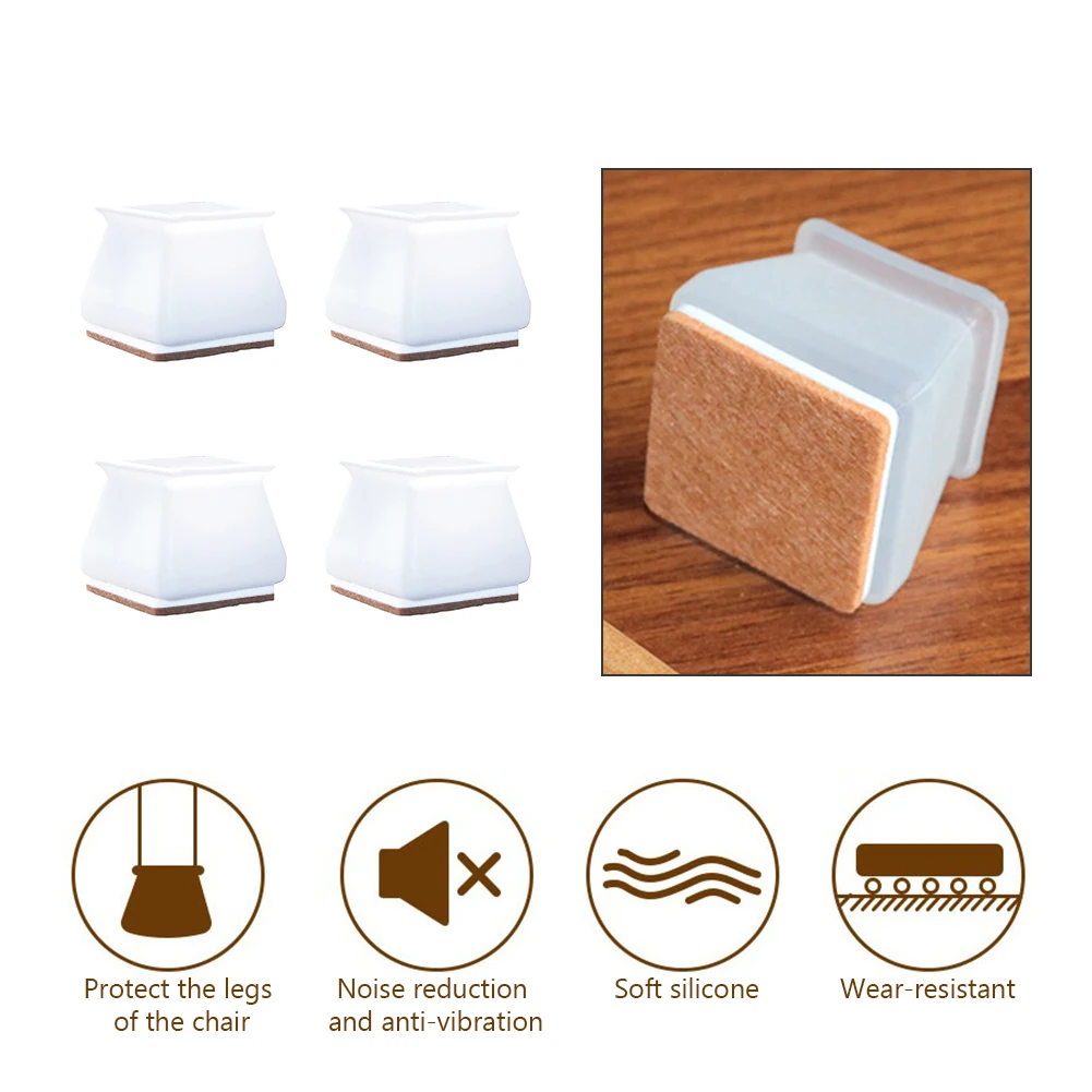 24pcs Table Free Moving Chair Leg Cap Prevent Scratch No Niose Silicone Pad Non-Slip Floor Protector Feet Cover Accessories Mat
24pcs Table Free Moving Chair Leg Cap Prevent Scratch No Niose Silicone Pad Non-Slip Floor Protector Feet Cover Accessories Mat