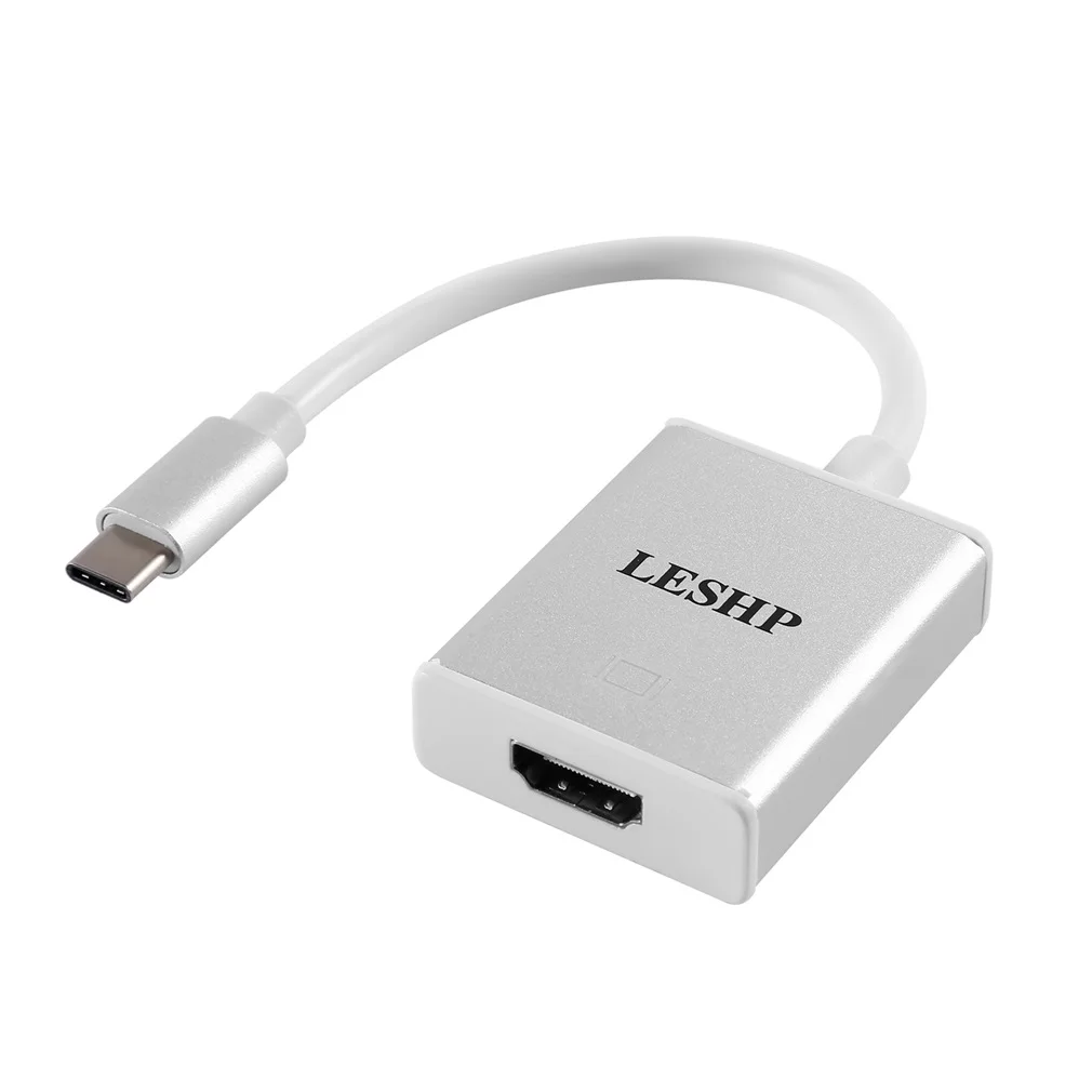 Leshp Usb 3.1 TypeC To HDMI-compatible MaleTo Female Adapter Type A Adapter With AluminumCase Support 4K Hdtv For 12Inch Macbook
Leshp Usb 3.1 TypeC To HDMI-compatible MaleTo Female Adapter Type A Adapter With AluminumCase Support 4K Hdtv For 12Inch Macbook