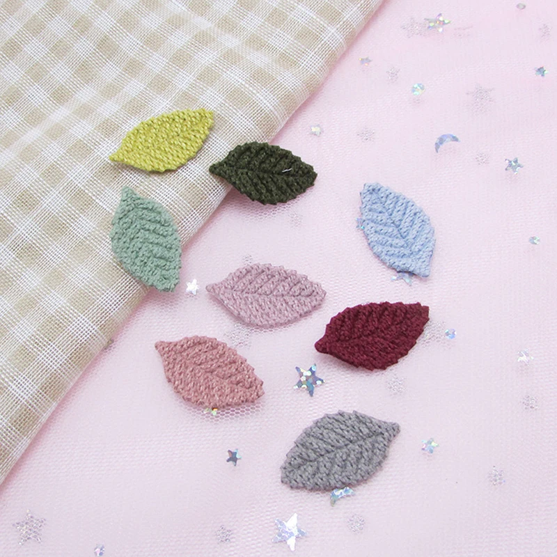 40Pcs Woolen yarn Leaves Patch Appliques DIY Craft Supplie Kid's Headwear Hair Accessories Apparel Sewing Materials Leaf Blade
40Pcs Woolen yarn Leaves Patch Appliques DIY Craft Supplie Kid's Headwear Hair Accessories Apparel Sewing Materials Leaf Blade