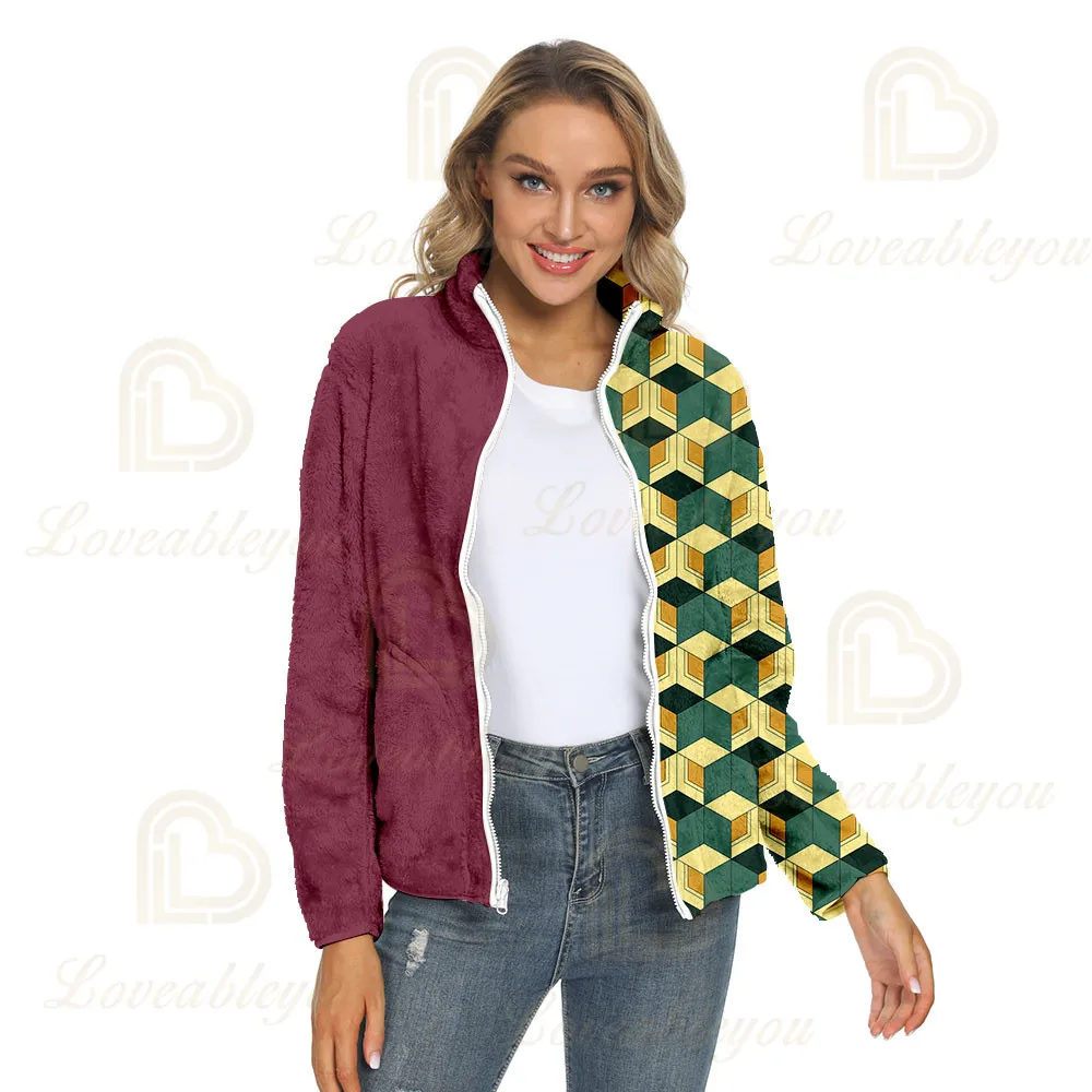 Anime Demon Slayer Winter Fleece Sweatshirt Women Kamado Tanjirou Costume Hoodies Harajuku Kimetsu No Yaiba Sudaderas Mujer 2021 
Anime Demon Slayer Winter Fleece Sweatshirt Women Kamado Tanjirou Costume Hoodies Harajuku Kimetsu No Yaiba Sudaderas Mujer 2021
