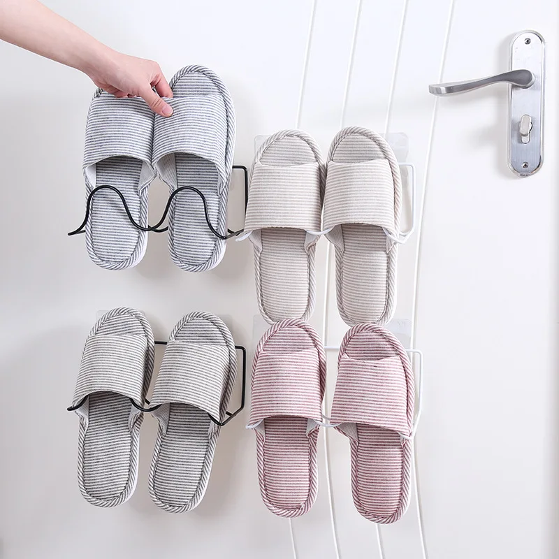 Wrought Iron Shoe Hanger Rack Bathroom Slippers Shelf Double Creative Paste Racks Simple Art Wall-mounted Shoe Storage Rack
Wrought Iron Shoe Hanger Rack Bathroom Slippers Shelf Double Creative Paste Racks Simple Art Wall-mounted Shoe Storage Rack